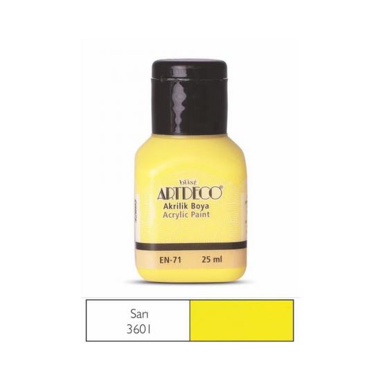 Artdeco Akrilik Boya 25ml Sarı 3601