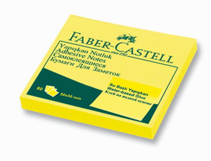 Faber Castell Yapışkanlı Kağıt 50x50 Sarı