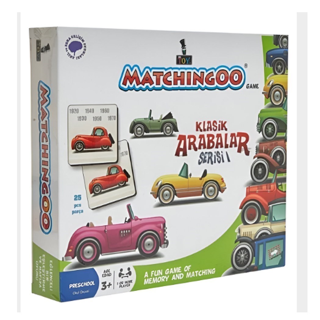 Matchıngoo%20Eşleştirme%20Klasik%20Arabalar%20Serisi%2025pcs