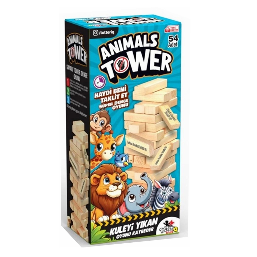 Animals%20Tower%207378%20Ahşap%20Denge%20Oyunu%2054pcs