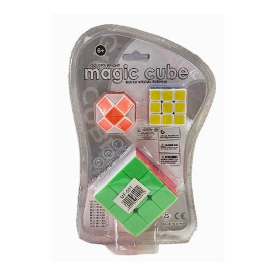 Zeka Rubik Küp 3lü Kaliteli Vakumlu MF001 