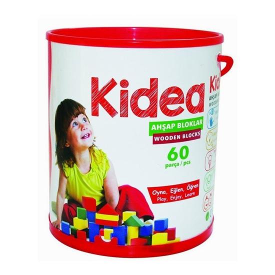 Wooden Bloks Ahşap Bloklar 60pcs